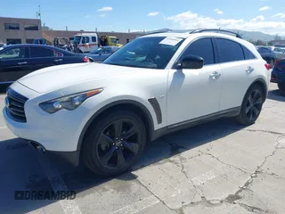 2015 Infiniti QX70 with VIN JN8CS1MU5FM380792, listed as a IAAI auction lot 41946084 with 128,928 mi miles and . Bid and sale history available at DreamBid. Image 17.