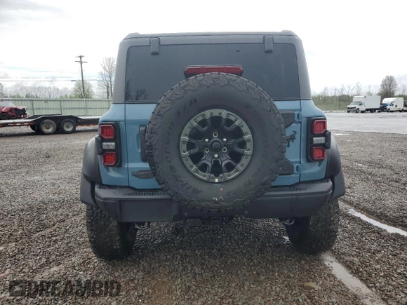 2023 Ford Bronco Raptor with VIN 1FMEE5JR9PLC09582, listed as a Copart auction lot 55841805 with 873 mi miles and Salvage Title. Bid and sale history available at DreamBid. Image 6.