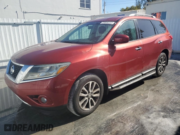 2013 Nissan Pathfinder SV with VIN 5N1AR2MN6DC684421, listed as a Copart auction lot 49701845 with 74,593 mi miles and Clean Title. Bid and sale history available at carsss.com. Image 1.