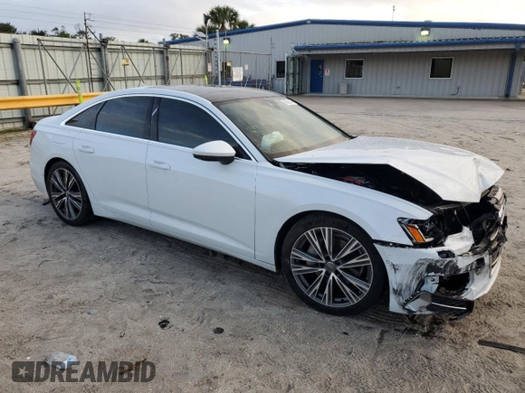 2020 Audi A6 Premium Plus with VIN WAUE8AF21LN072746, listed as a Copart auction lot 86629184 with 65,885 mi miles and Non Repairable. Bid and sale history available at carsss.com. Image 4.