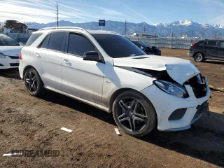 2017 Mercedes-Benz GLE 43 AMG with VIN 4JGDA6EBXHA905200, listed as a Copart auction lot 83072574 with 64,003 mi miles and Salvage title. Bid and sale history available at DreamBid. Image 4.