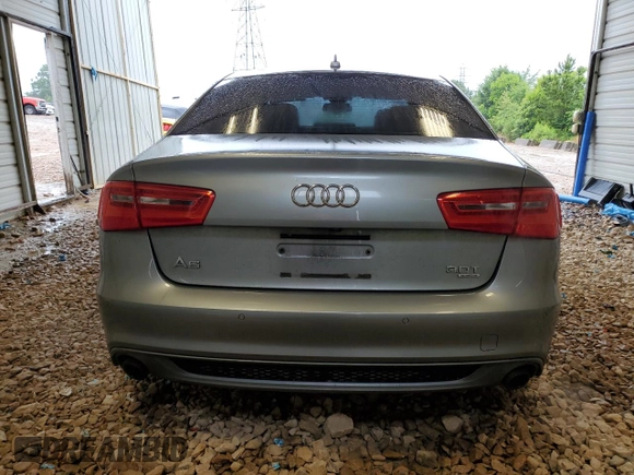 2013 Audi A6 Prestige with VIN WAUJGAFC9DN060792, listed as a Copart auction lot 58141305 with 129,735 mi miles and Salvage title. Bid and sale history available at DreamBid. Image 6.