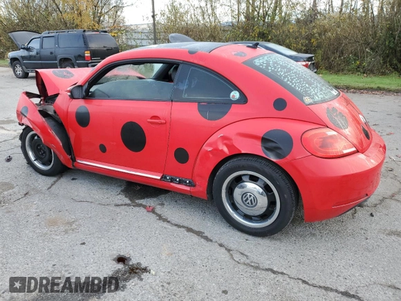 2013 Volkswagen Beetle with VIN 3VWHX7AT8DM604332, listed as a Copart auction lot 79781264 with 125,692 mi miles and Salvage Title. Bid and sale history available at DreamBid. Image 2.