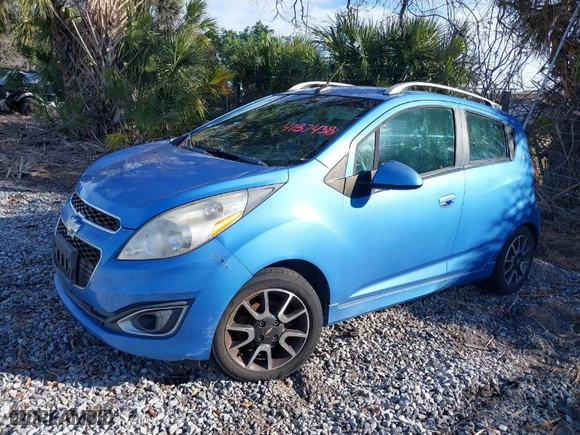 2013 Chevrolet Spark LT with VIN KL8CF6S92DC600283, listed as a IAAI auction lot 41437438 with 147,277 mi miles. Bid and sale history available at carsss.com. Image 2.