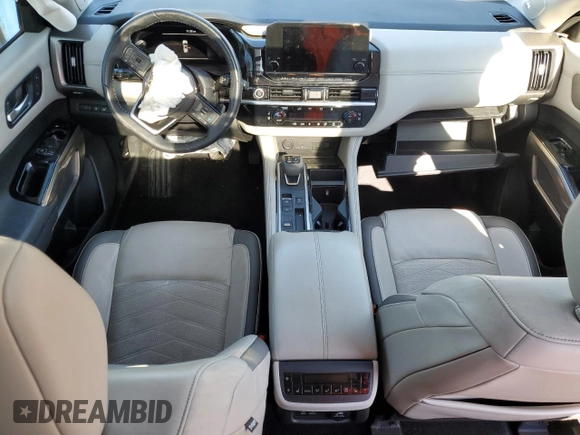 2022 Nissan Pathfinder Platinum with VIN 5N1DR3DH1NC219172, listed as a Copart auction lot 80288214 with 57,108 mi miles and Salvage title. Bid and sale history available at DreamBid. Image 8.