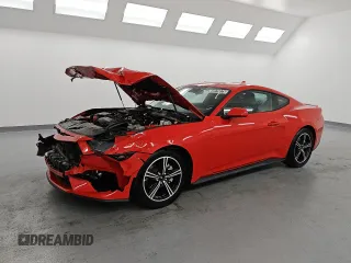 2024 Ford Mustang EcoBoost with VIN 1FA6P8TH9R5120729, listed as a Copart auction lot 60975075 with 24,427 mi miles and Salvage title. Bid and sale history available at DreamBid. Image 1.