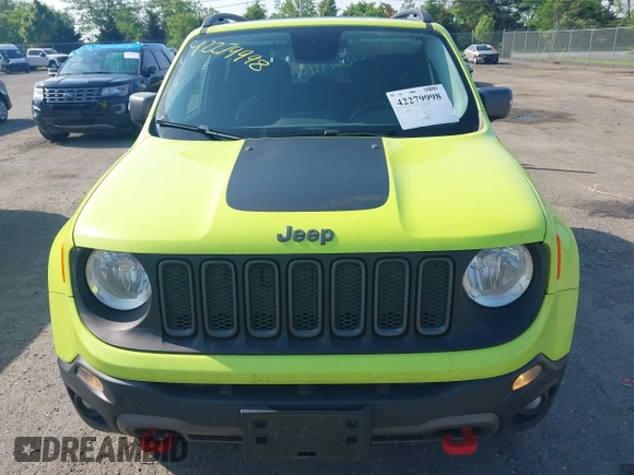 2017 Jeep Renegade Trailhawk z VIN ZACCJBCB0HPF27223, wystawiony jako IAAI lot #42279998 z przebiegiem 166 836 mil mil oraz . Historia ofert i sprzedaży dostępna na DreamBid. Obrazek 12.