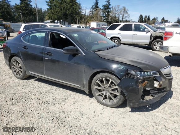 2016 Acura TLX V6 Tech with VIN 19UUB2F57GA004076, listed as a Copart auction lot 53543055 with 35,328 mi miles and Salvage Title. Bid and sale history available at carsss.com. Image 4.