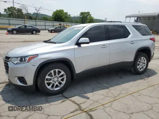 2018 Chevrolet Traverse LT Cloth z VIN 1GNERGKW8JJ113526, wystawiony jako Copart lot #59633295 z przebiegiem 111 066 mil mil oraz Szkoda całkowita • Salvage title. Historia ofert i sprzedaży dostępna na DreamBid. Obrazek 1.