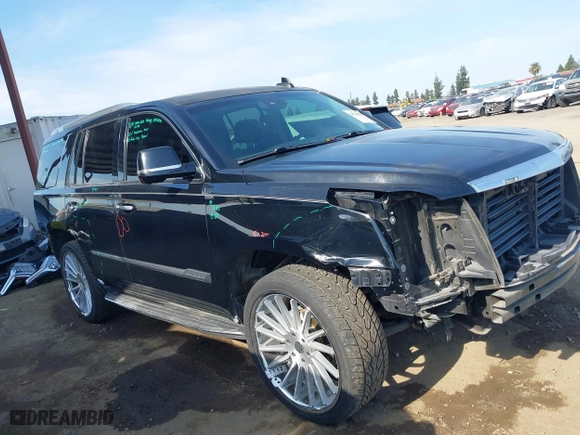 2017 Cadillac Escalade Luxury with VIN 1GYS4BKJ1HR201261, listed as a IAAI auction lot 41764863 with 125,101 mi miles. Bid and sale history available at carsss.com. Image 14.