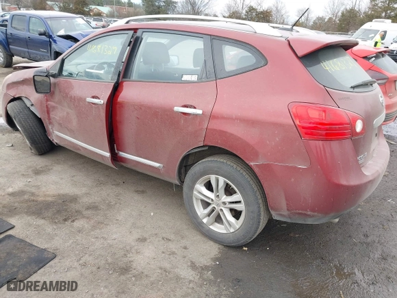 2015 Nissan Rogue Select S with VIN JN8AS5MV0FW750168, listed as a IAAI auction lot 41681327 with 97,084 mi miles. Bid and sale history available at carsss.com. Image 3.