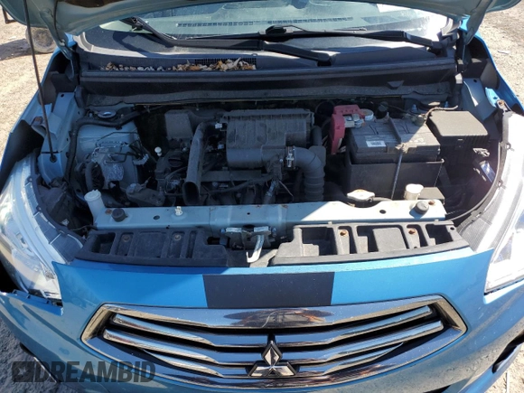 2017 Mitsubishi Mirage G4 SE with VIN ML32F4FJ4HHF07064, listed as a Copart auction lot 53099665 with 77,556 mi miles and Salvage Title. Bid and sale history available at carsss.com. Image 11.