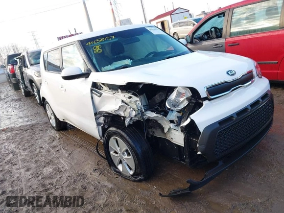 2016 Kia Soul with VIN KNDJN2A2XG7407133, listed as a IAAI auction lot 41650137 with 40,285 mi miles. Bid and sale history available at carsss.com. Image 1.