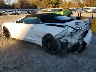 2018 Chevrolet Camaro 1LT with VIN 1G1FB3DX5J0142822, listed as a Copart auction lot 84891244 with 182,682 mi miles and Non Repairable. Bid and sale history available at carsss.com. Image 2.