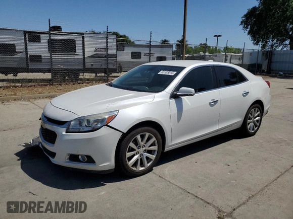 2016 Chevrolet Malibu LTZ with VIN 1G11E5SA5GU156572, listed as a Copart auction lot 56188015 with 164,999 mi miles and Salvage Title. Bid and sale history available at DreamBid. Image 1.
