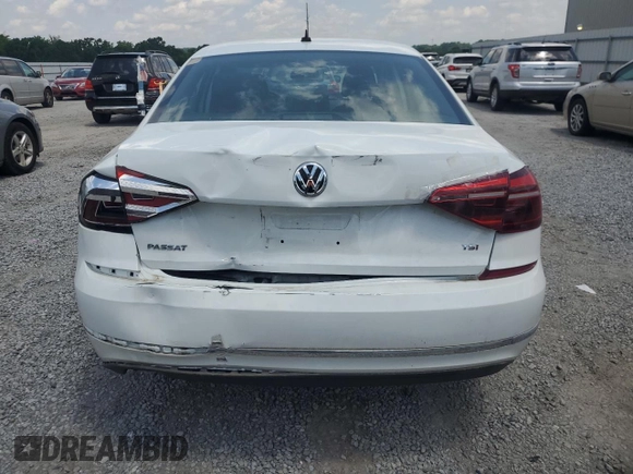 2017 Volkswagen Passat S with VIN 1VWAT7A37HC003482, listed as a Copart auction lot 57311335 with 155,549 mi miles and Salvage title. Bid and sale history available at DreamBid. Image 6.