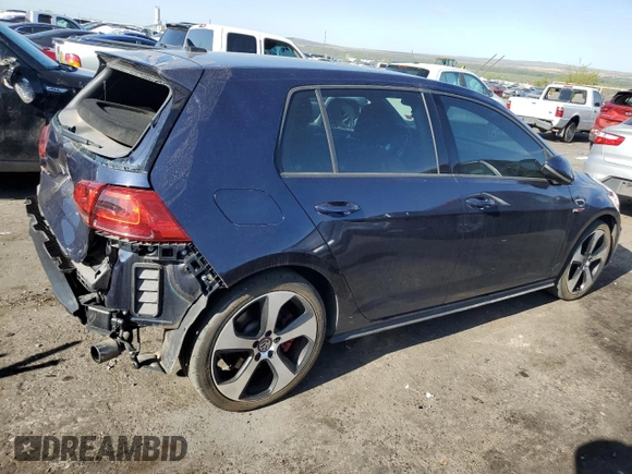 2017 Volkswagen Golf GTI Autobahn with VIN 3VW547AU6HM035846, listed as a Copart auction lot 66431024 with 53,711 mi miles and Salvage Title. Bid and sale history available at carsss.com. Image 3.
