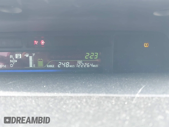 2013 Toyota Prius Two with VIN JTDZN3EU5D3255365, listed as a IAAI auction lot 41724204 with 122,264 mi miles and . Bid and sale history available at DreamBid. Image 7.