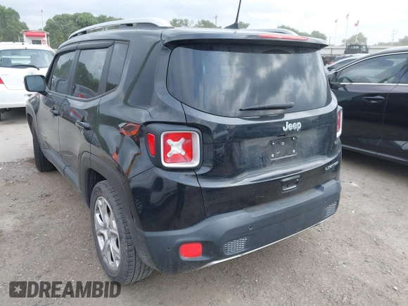 2018 Jeep Renegade Limited with VIN ZACCJADB7JPH33038, listed as a IAAI auction lot 42151122 with 84,688 mi miles and . Bid and sale history available at DreamBid. Image 3.