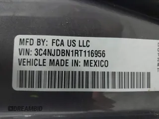 2024 Jeep Compass Latitude with VIN 3C4NJDBN1RT116956, listed as a IAAI auction lot 41390402 with 17,533 mi miles. Bid and sale history available at carsss.com. Image 9.