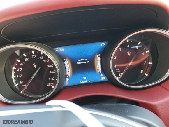 2020 Maserati Levante GranLusso with VIN ZN661XUL1LX354981, listed as a Copart auction lot 43212585 with 53,057 mi miles and Non Repairable. Bid and sale history available at carsss.com. Image 9.