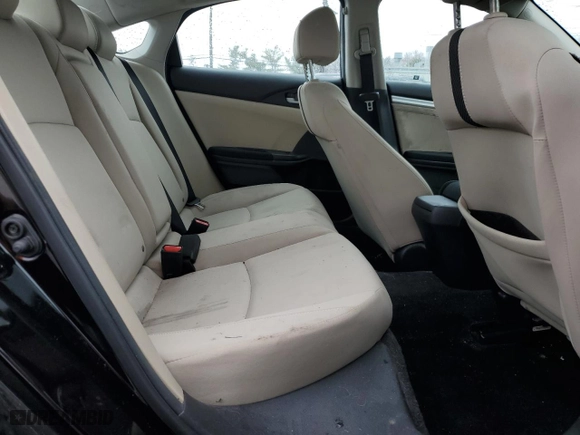 2017 Honda Civic Sedan EX with VIN 2HGFC2F75HH542043, listed as a Copart auction lot 50417125 with 57,246 mi miles and Salvage Title. Bid and sale history available at carsss.com. Image 10.