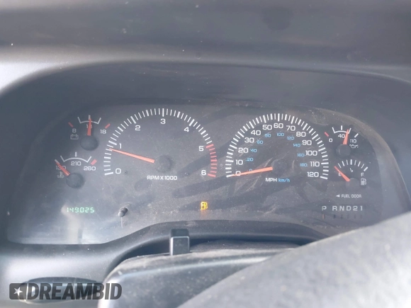 2000 Dodge 1500 with VIN 3B7HF13Z3YG153738, listed as a IAAI auction lot 41665376 with 149,025 mi miles and . Bid and sale history available at DreamBid. Image 7.