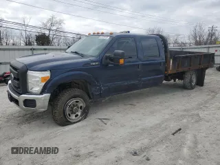 2015 Ford F-350 with VIN 1FD8W3F63FEA38604, listed as a Copart auction lot 47379115 with 215,048 mi miles and Salvage title. Bid and sale history available at DreamBid. Image 1.