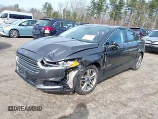 2015 Ford Fusion Energi Titanium with VIN 3FA6P0SU0FR200963, listed as a IAAI auction lot 41897182 with 104,100 mi miles. Bid and sale history available at carsss.com. Image 2.