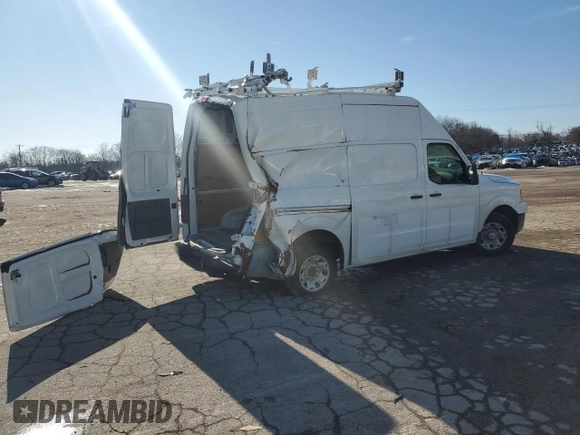 2018 Nissan NV Cargo S z VIN 1N6BF0LY4JN803789, wystawiony jako Copart lot #43023925 z przebiegiem 89 582 mil mil oraz Szkody całkowita. Historia ofert i sprzedaży dostępna na DreamBid. Obrazek 3.