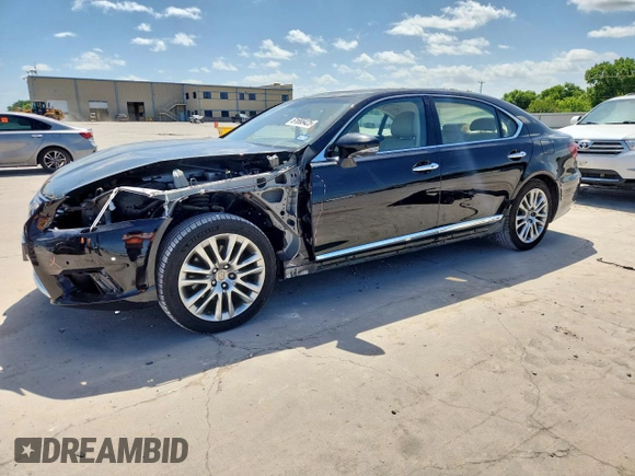 2014 Lexus LS 460 L with VIN JTHGL5EF3E5053378, listed as a Copart auction lot 61666425 with 68,013 mi miles and Salvage title. Bid and sale history available at DreamBid. Image 1.
