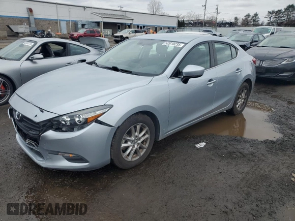 2017 Mazda 3 Sport with VIN 3MZBN1U75HM119823, listed as a Copart auction lot 52610235 with 77,034 mi miles and Salvage Title. Bid and sale history available at DreamBid. Image 1.
