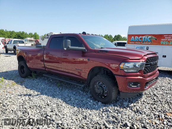 2022 Ram 3500 Big Horn with VIN 3C63RRHL6NG135323, listed as a Copart auction lot 63900454 with 117,428 mi miles and Salvage Title. Bid and sale history available at carsss.com. Image 4.