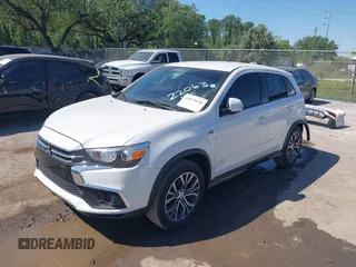 2019 Mitsubishi Outlander Sport ES 2.0 with VIN JA4AP3AUXKU028722, listed as a IAAI auction lot 41875610 with 71,728 mi miles. Bid and sale history available at carsss.com. Image 18.