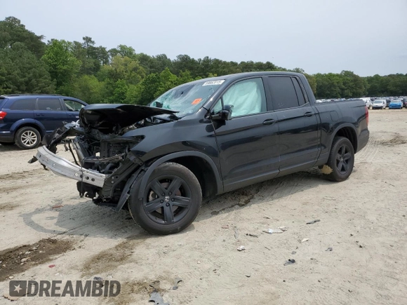2022 Honda Ridgeline Black Edition with VIN 5FPYK3F87NB008026, listed as a Copart auction lot 59662015 with Not provided miles and Salvage title. Bid and sale history available at DreamBid. Image 1.