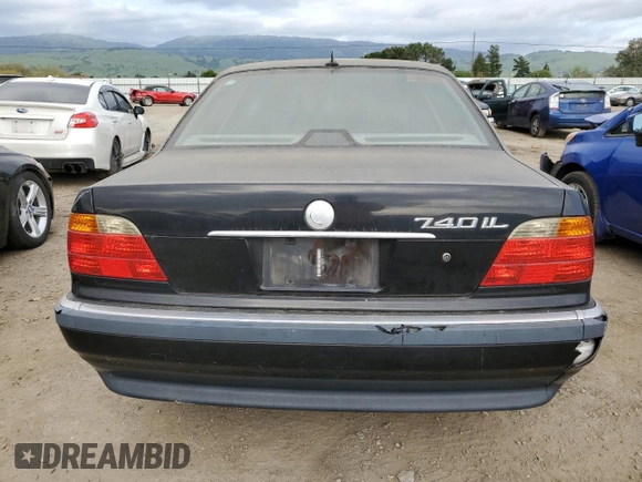 2000 BMW 7 Series 740iL with VIN WBAGH8340YDP12367, listed as a Copart auction lot 49582164 with 177,882 mi miles and Salvage Title. Bid and sale history available at carsss.com. Image 6.