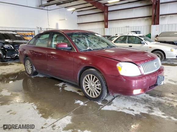2005 Mercury Montego Premier with VIN 1MEHM43195G628820, listed as a Copart auction lot 44036295 with 80,157 mi miles and Salvage Title. Bid and sale history available at carsss.com. Image 4.