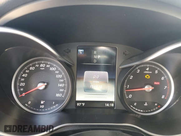 2019 Mercedes-Benz GLC 300 with VIN WDC0G4JB2KV194307, listed as a Copart auction lot 57861375 with 156,910 mi miles and Clean title. Bid and sale history available at DreamBid. Image 9.