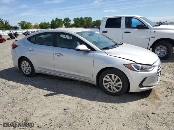 2017 Hyundai Elantra SE with VIN KMHD74LF9HU108458, listed as a Copart auction lot 52953525 with 111,985 mi miles and Salvage Title. Bid and sale history available at carsss.com. Image 4.