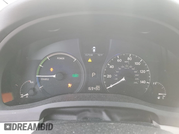2010 Lexus RX 450h with VIN JTJBC1BA0A2016911, listed as a Copart auction lot 42614515 with 169,490 mi miles and Salvage title. Bid and sale history available at DreamBid. Image 9.