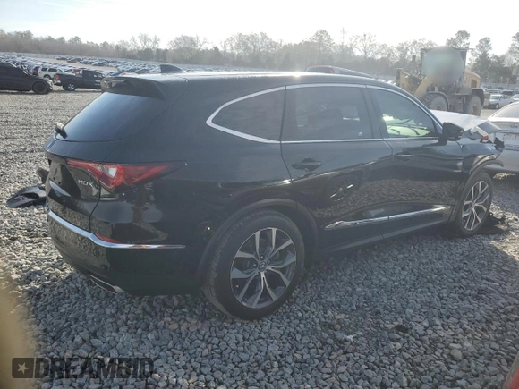 2022 Acura MDX Technology z VIN 5J8YD9H42NL010491, wystawiony jako Copart lot #42960265 z przebiegiem Nie podano mil oraz Szkoda całkowita • Salvage title. Historia ofert i sprzedaży dostępna na DreamBid. Obrazek 3.