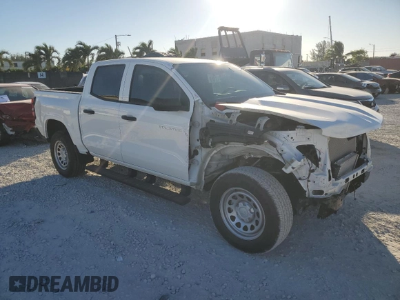2024 Chevrolet Colorado 2WD Work Truck z VIN 1GCGSBEC1R1250216, wystawiony jako Copart lot #82194724 z przebiegiem 622 mil mil oraz Szkoda całkowita • Salvage title. Historia ofert i sprzedaży dostępna na DreamBid. Obrazek 4.