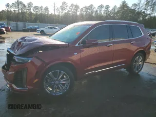 2024 Cadillac XT6 FWD Premium Luxury with VIN 1GYKPCRS6RZ708900, listed as a Copart auction lot 83399314 with 16,591 mi miles and Salvage Title. Bid and sale history available at carsss.com. Image 1.