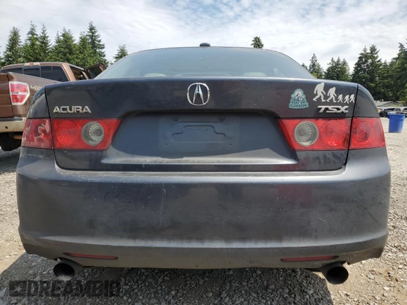 2007 Acura TSX Navi with VIN JH4CL96927C018473, listed as a Copart auction lot 60079735 with 364,753 mi miles and Salvage title. Bid and sale history available at DreamBid. Image 6.