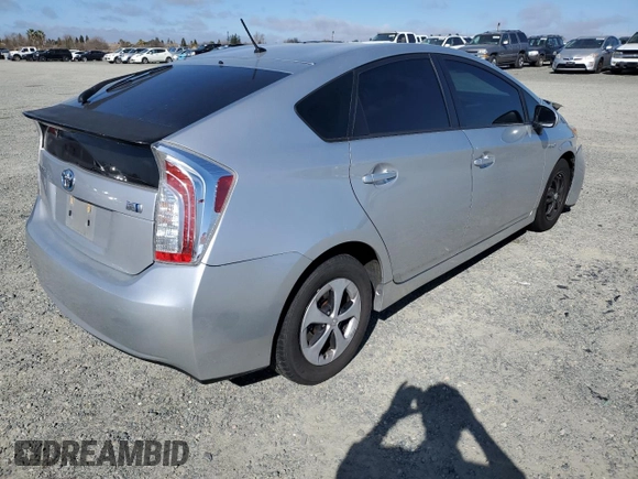 2013 Toyota Prius One with VIN JTDKN3DU6D5671593, listed as a Copart auction lot 46945655 with 139,683 mi miles and Salvage Title. Bid and sale history available at DreamBid. Image 3.