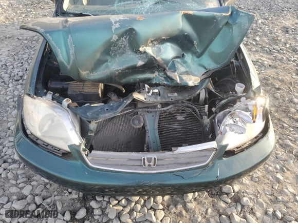 2000 Honda Civic VP with VIN 2HGEJ661XYH597401, listed as a Copart auction lot 47554195 with 156,681 mi miles and Salvage Title. Bid and sale history available at carsss.com. Image 12.