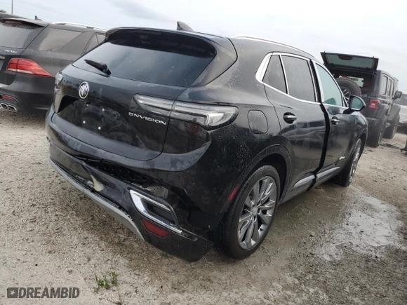 2021 Buick Envision Avenir with VIN LRBFZRR48MD121527, listed as a Copart auction lot 82495504 with 0 mi miles and Non Repairable. Bid and sale history available at carsss.com. Image 3.