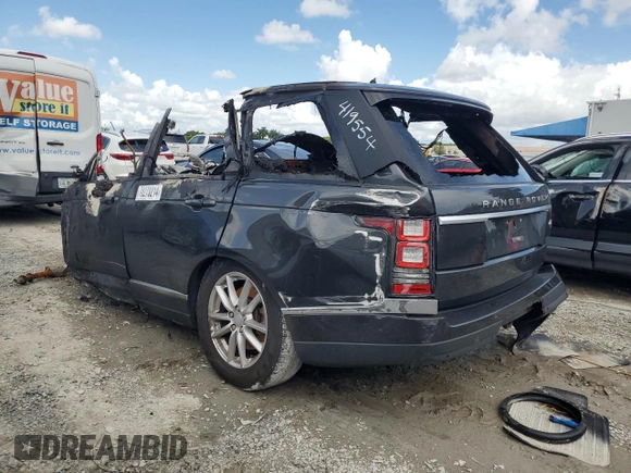 2016 Land Rover Range Rover with VIN SALGR2VF7GA281790, listed as a Copart auction lot 70273214 with 0 mi miles and Non Repairable. Bid and sale history available at carsss.com. Image 2.
