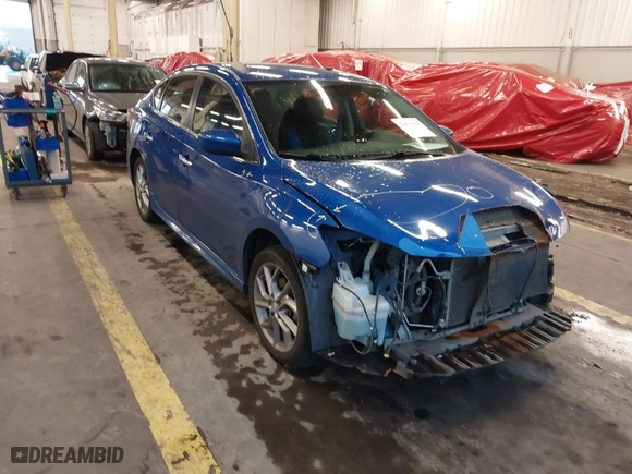 2014 Nissan Sentra SV with VIN 3N1AB7AP8EL617548, listed as a IAAI auction lot 40829452 with 72,461 mi miles. Bid and sale history available at carsss.com. Image 1.
