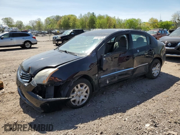 2012 Nissan Sentra S with VIN 3N1AB6APXCL722082, listed as a Copart auction lot 54893875 with 125,051 mi miles and Salvage title. Bid and sale history available at DreamBid. Image 1.